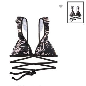 Pink wrap bikini large NWT